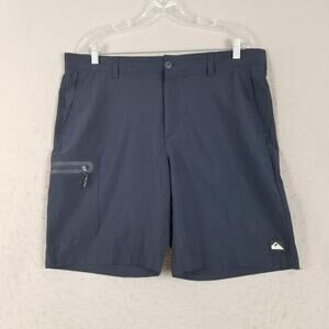 Quiksilver Shorts Mens 36 Hybrid Stretch Boardwalk Zipper Pockets Casual